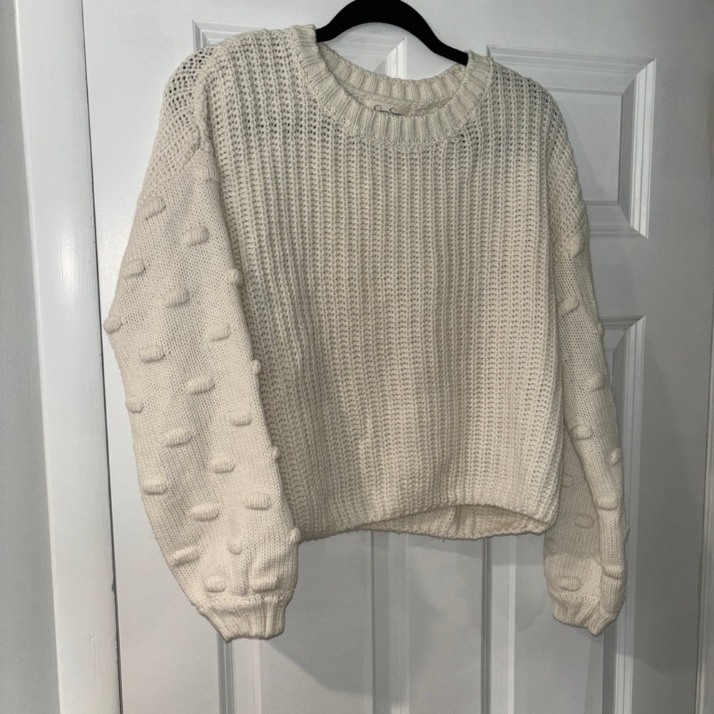 Cozy Cream Knit Sweater